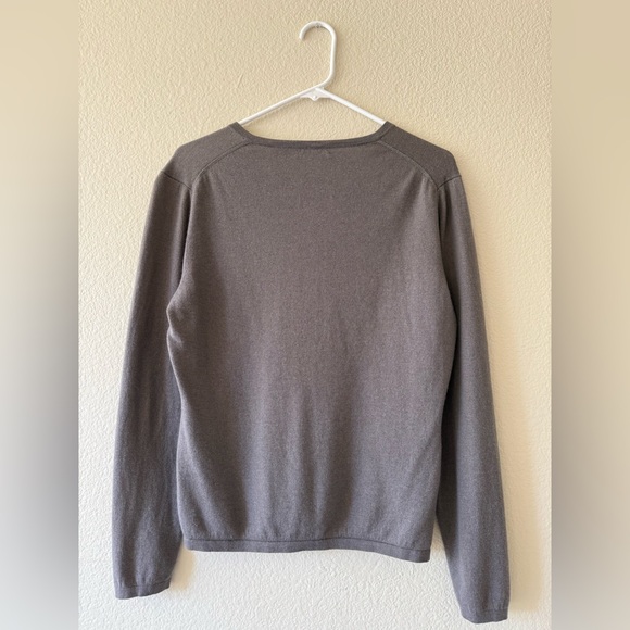 Avenue Women’s Charcoal V-Neck Sweater - Picture 6 of 9